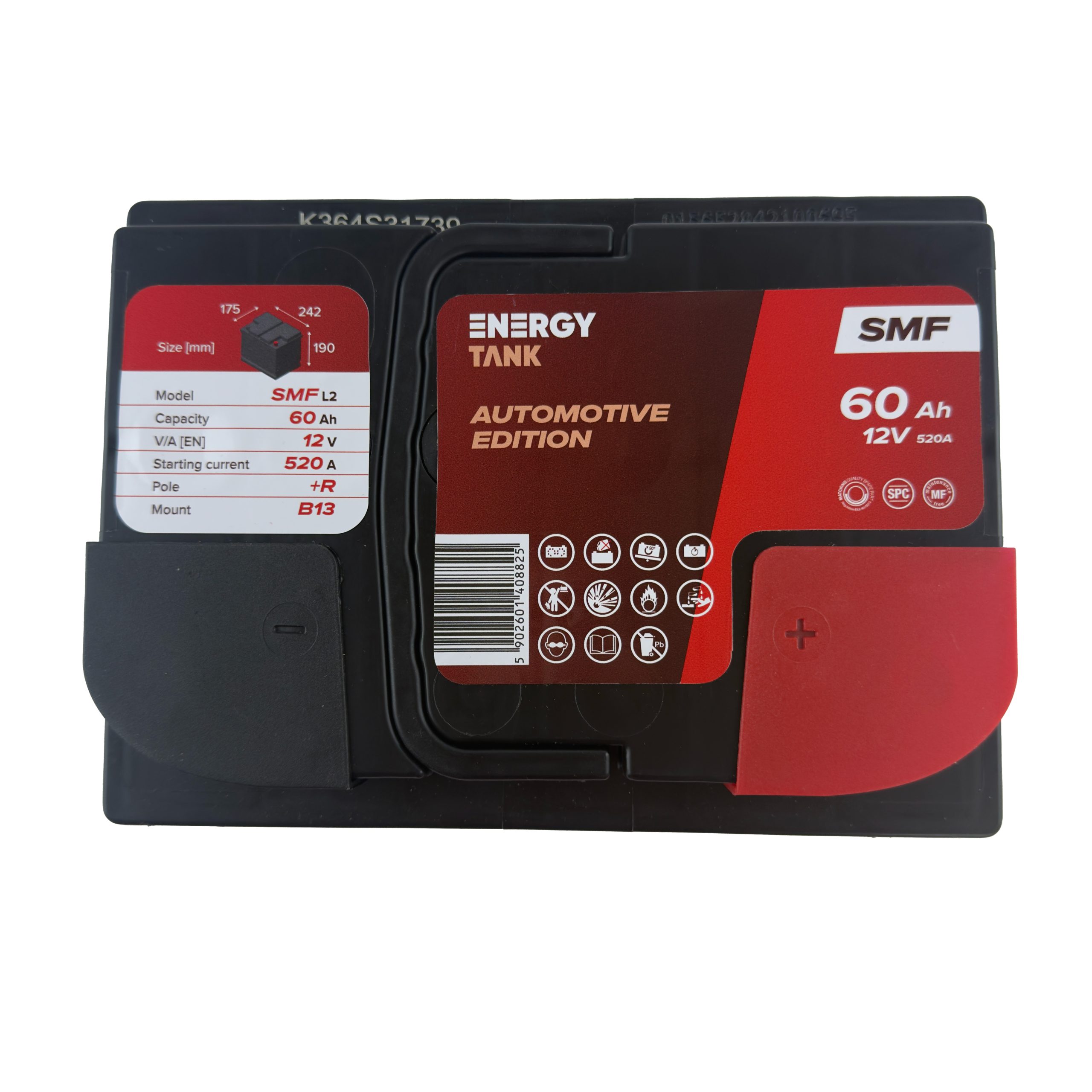 Akumulator SMF 60ah 242x175x190mm - obrazek 4