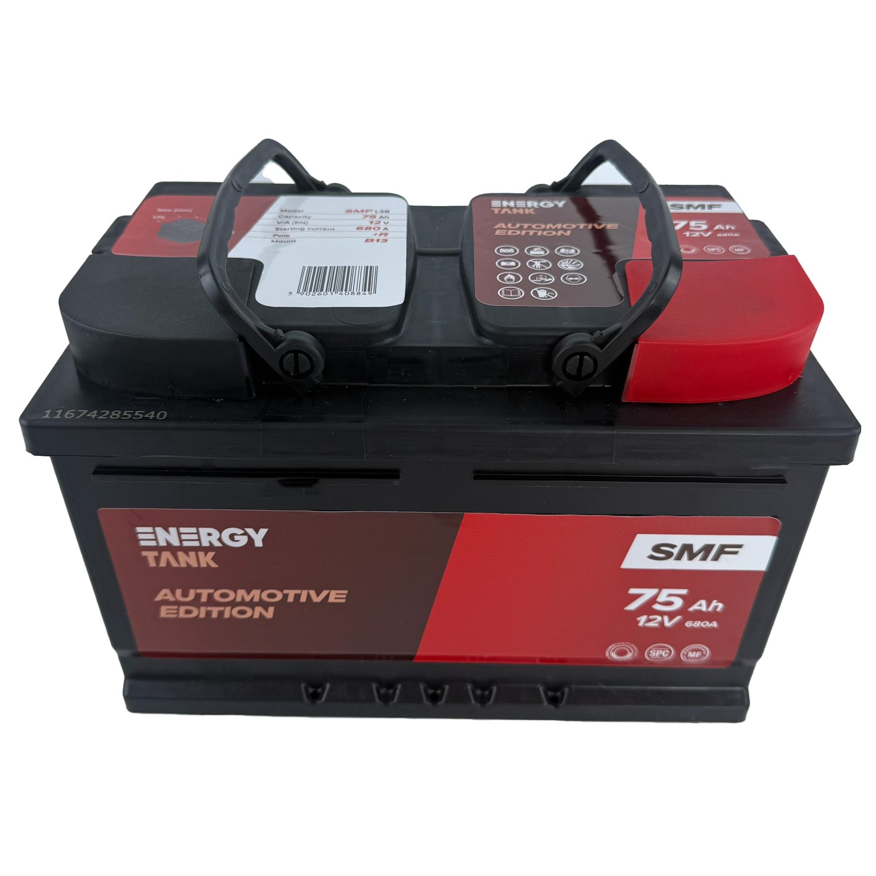 Akumulator SMF 75ah 278x175x175mm - obrazek 2