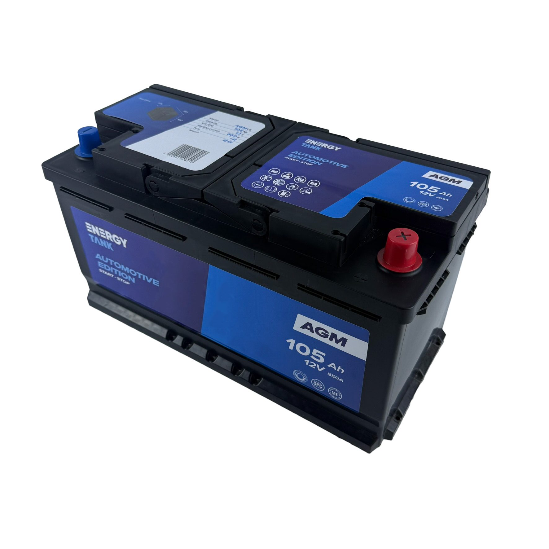 Akumulator AGM START&STOP 105ah 191x175x190mm - obrazek 7