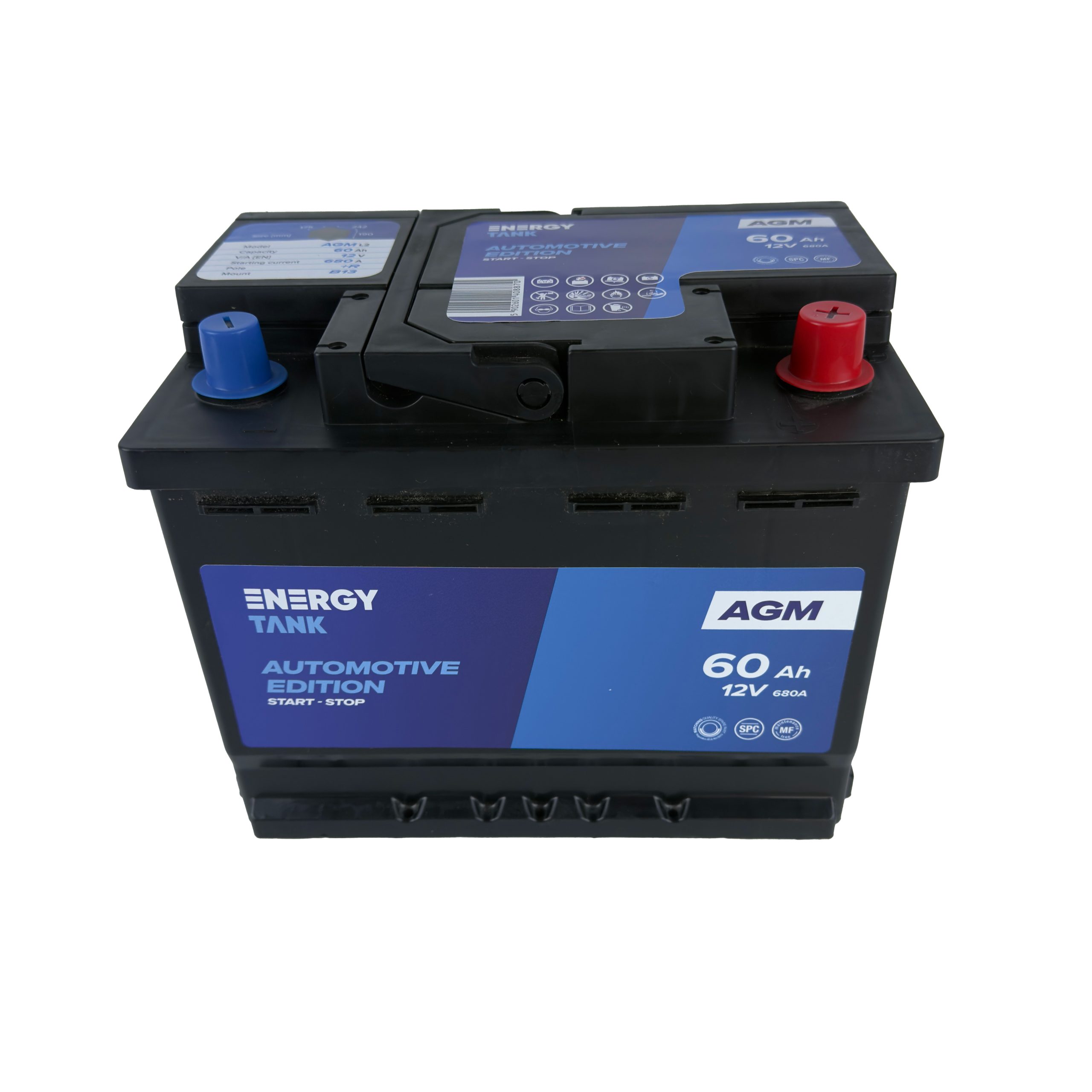 Akumulator AGM START&STOP 60ah 242x175x190mm - obrazek 3